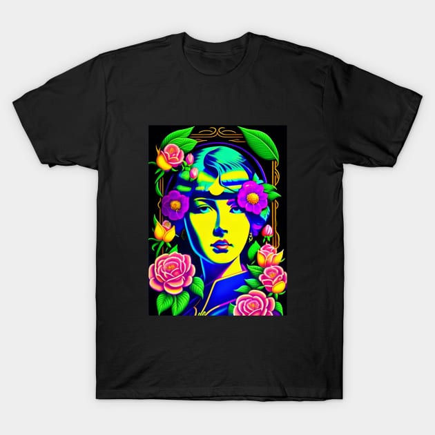 Agatha Christie Line Art T-Shirt by Zachariya420